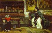 James Joseph Jacques Tissot Marguerite in Church Sweden oil painting artist